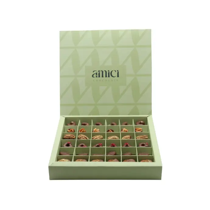 علبة اميتشي أخضر مكشوف 385 غ BOX23G 