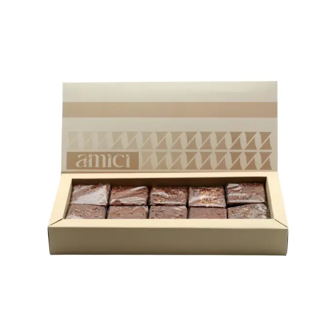 علبة اميتشي كاب400غ  لون بيج  BOX21 