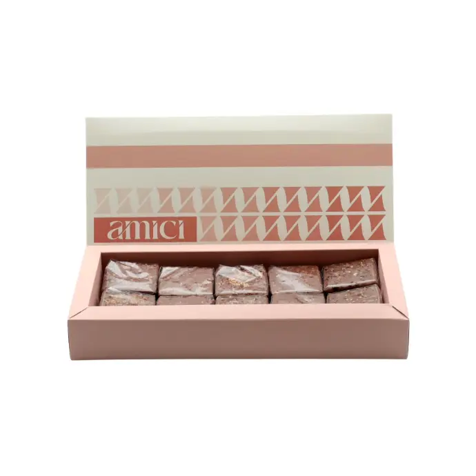 علبة اميتشي كاب400غ  لون برتقالي BOX21O