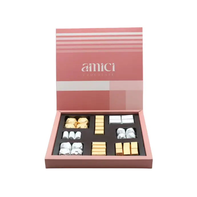 علبة كرتون مع فاكيوم لون برتقالي  405 غ BOX20O 