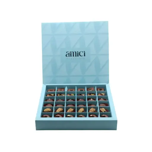 [1925KCAL] علبة اميتشي أزرق مكشوف 385 غ BOX23B  