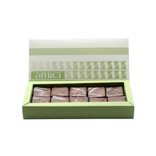 [2000KCAL] علبة اميتشي كاب400غ  لون اخضر  BOX21G