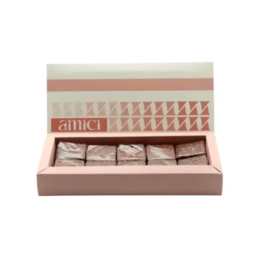 [2000KCAL] علبة اميتشي كاب400غ  لون برتقالي BOX21O