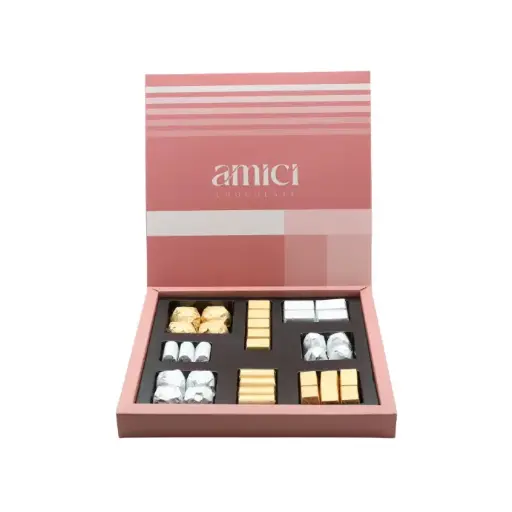 [2025KCAL] علبة كرتون مع فاكيوم لون برتقالي مغلف 405 غ BOX20O 